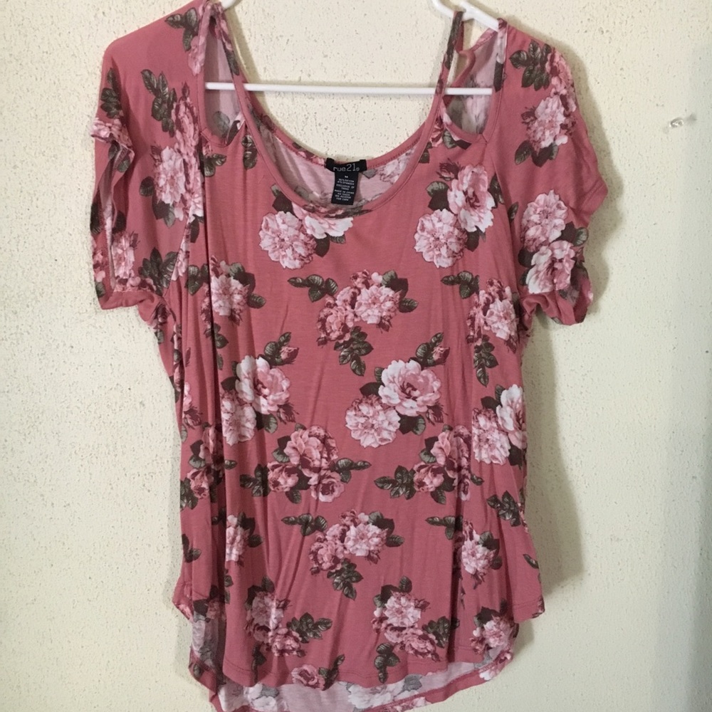 Off the shoulder floral top